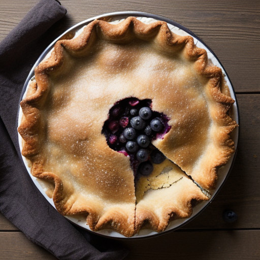 Sugar Free Blueberry Pie recipe image
