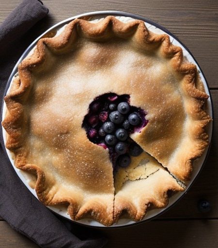 Sugar Free Blueberry Pie recipe image