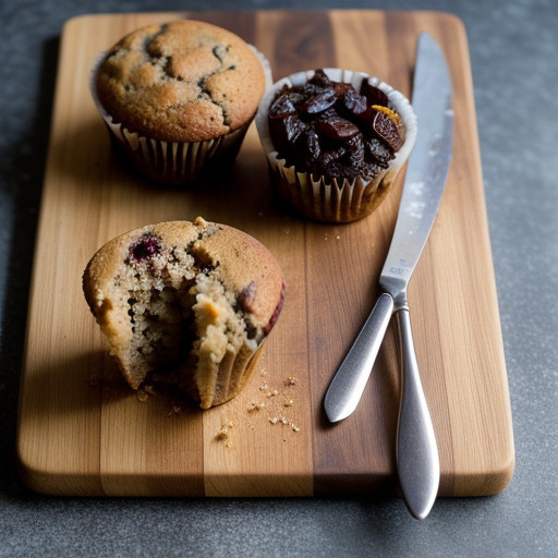 Sugarless Fruit Nut Muffins recipe image
