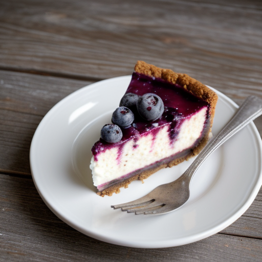 Sugarless, Low-Fat Blueberry Cheesecake recipe image