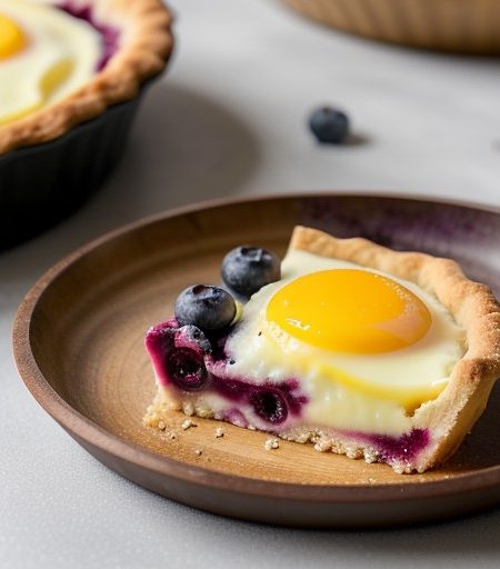 Summer Blueberry Tart (Tarte Aux Myrtilles D'ete recipe image