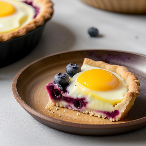 Summer Blueberry Tart (Tarte Aux Myrtilles D'ete recipe image