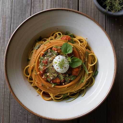 Summer Spaghetti With Gazpacho Sauce recipe image