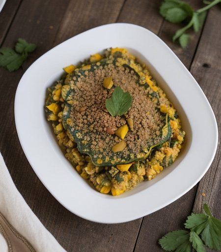 Summer Squash Bulgur Casserole recipe image