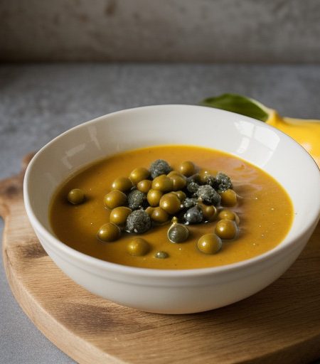 Summer Squash With Chunky Tomato Caper Sauce recipe image