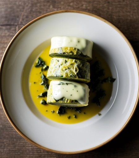 Summer Vegetables Roulade With Mornay Sauce recipe image