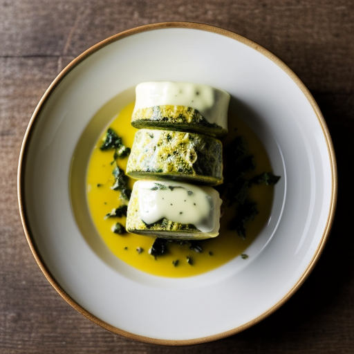 Summer Vegetables Roulade With Mornay Sauce recipe image