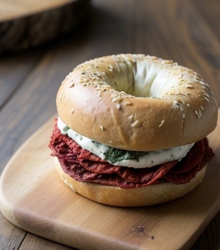 Sun-Dried Tomato Bagel recipe image