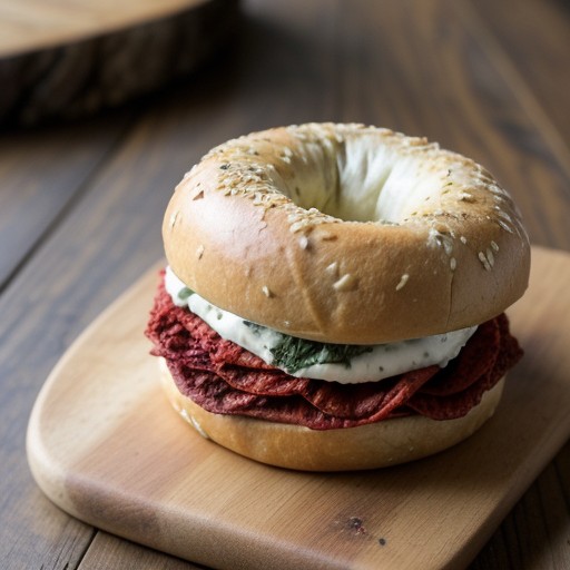 Sun-Dried Tomato Bagel recipe image