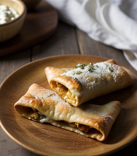 Sun Dried Tomato & Herb Cheese Strudels recipe image