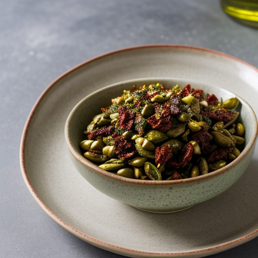 Sun-Dried Tomato and Roasted Garlic Pesto - House Beautif recipe image