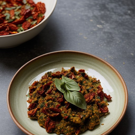 Sun-Dried Tomato and Roasted Garlic Pesto recipe image