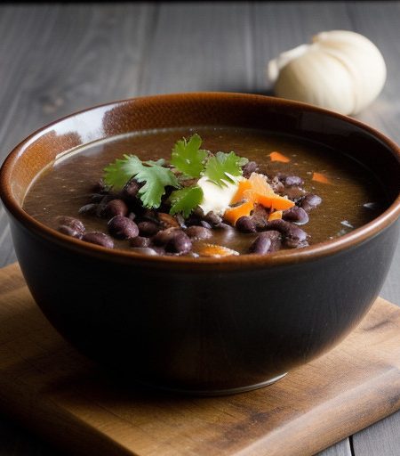 Sunday Black Bean Soup recipe image