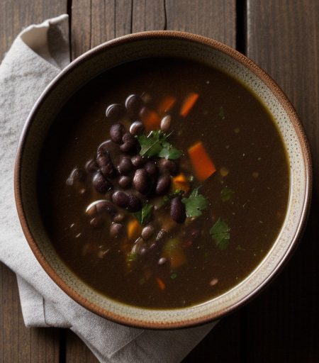 Sunday Black-Bean Soup (New York Times recipe image