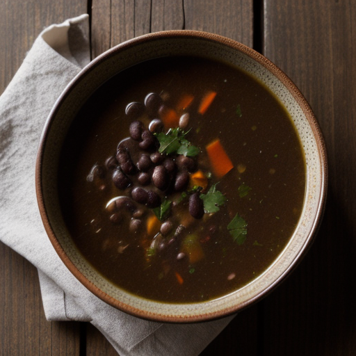 Sunday Black-Bean Soup (New York Times recipe image
