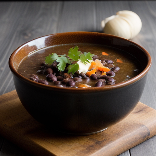 Sunday Black Bean Soup recipe image