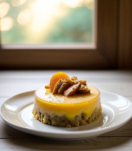 Sunshine Peach Pudding recipe image