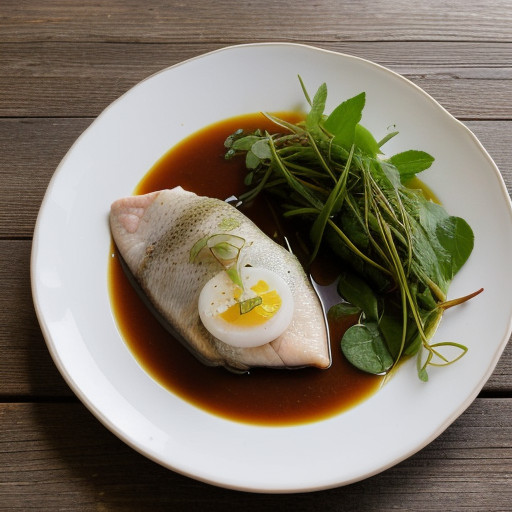 Sunshine Poached Fish With Sorrel recipe image