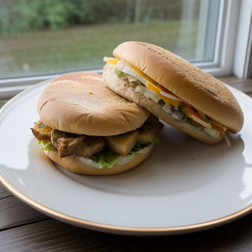 Super Chicken Sandwiches With Skinny Fries recipe image