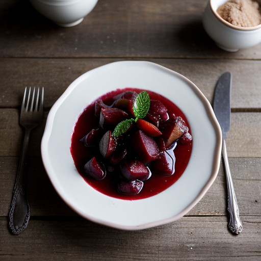 Superb Plum Compote recipe image