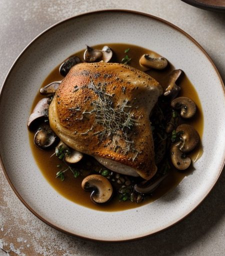 Suppers: [Monday - Chicken With Mushroom Sau recipe image