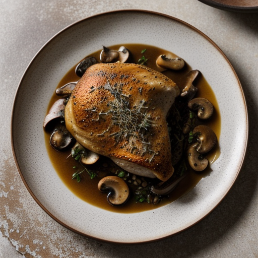 Suppers: [Monday - Chicken With Mushroom Sau recipe image