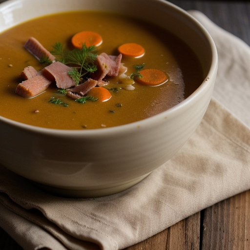 Suppers: [Tuesday Carrot & Ham Soup recipe image