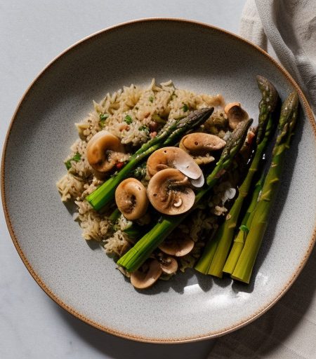 Surimi Seafood & Asparagus Pilaf recipe image