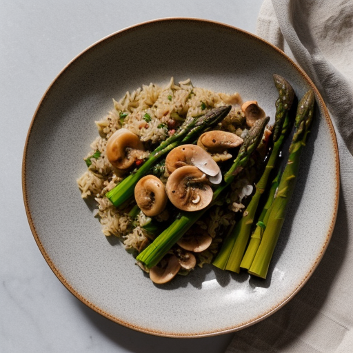 Surimi Seafood & Asparagus Pilaf recipe image
