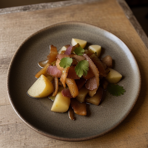 Suss-Saures Kartoffelgemuse (Sweet-and-Sour Po recipe image
