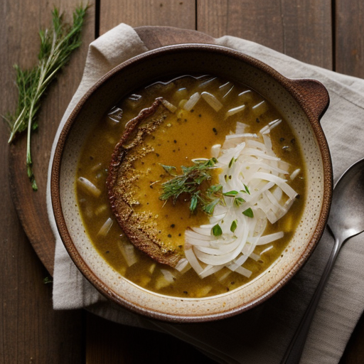 Swabian Onion Soup (Schwaebische Zwiebelsuppe recipe image