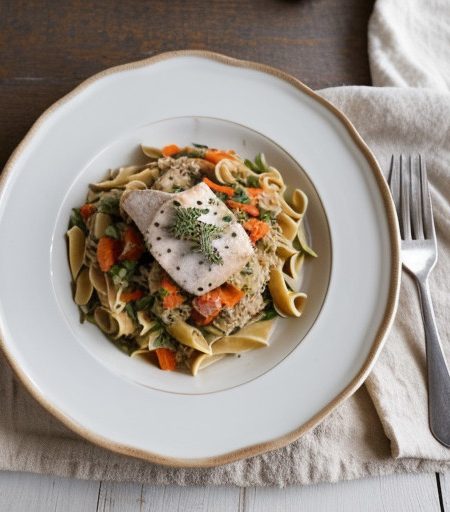 Swanson Chicken & Pasta Primavera recipe image