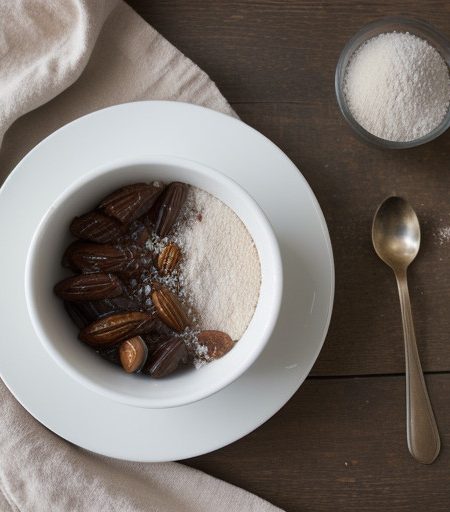 Sweet Almond Pudding With Dates recipe image