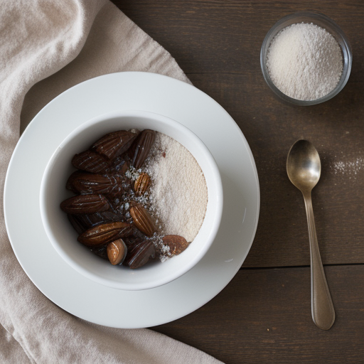 Sweet Almond Pudding With Dates recipe image
