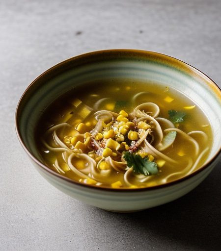 Sweet Corn Noodle Soup recipe image