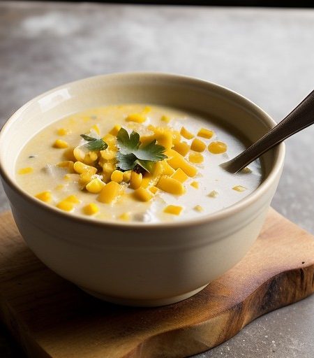 Sweet Corn and Cheddar Chowder recipe image