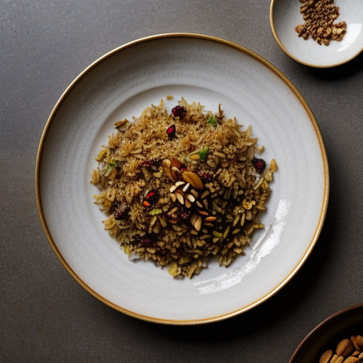 Sweet Fried Rice With Almonds & Cinnamon recipe image