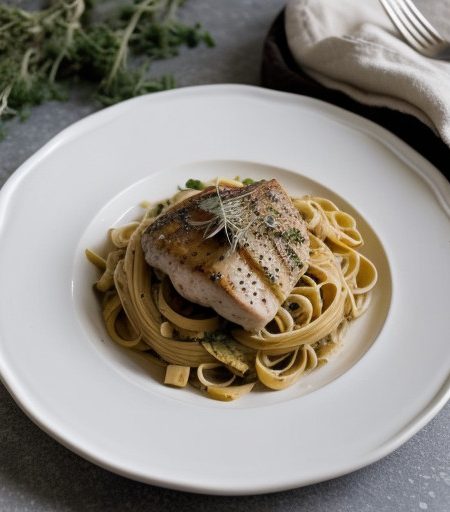 Sweet Garlic With Chicken Pasta recipe image