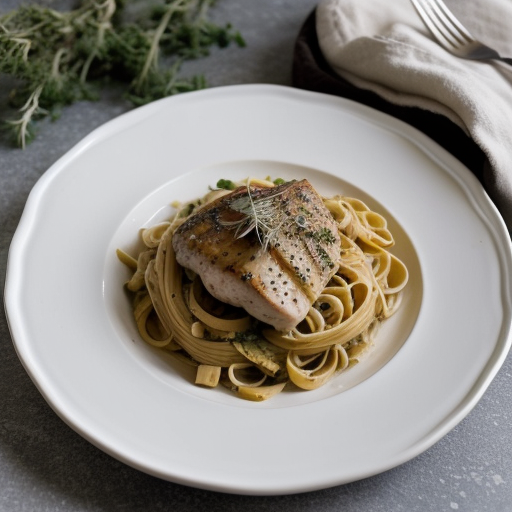 Sweet Garlic With Chicken Pasta recipe image