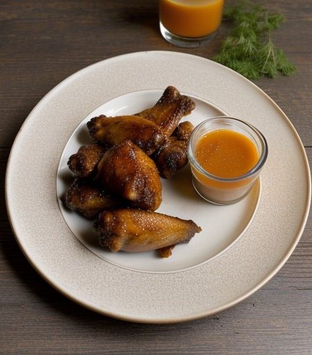 Sweet Gingered Chicken Wings recipe image