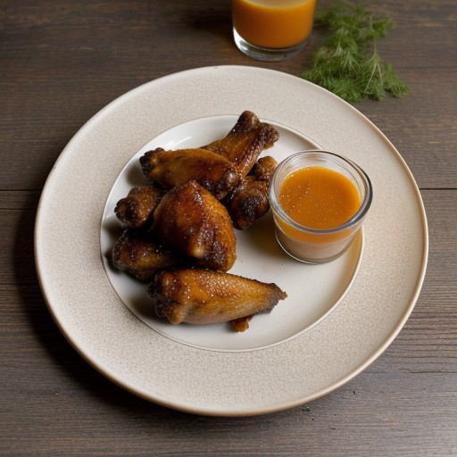 Sweet Gingered Chicken Wings recipe image
