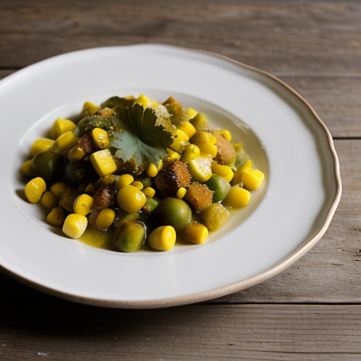 Sweet Green Tomato & Corn Piccalilli recipe image