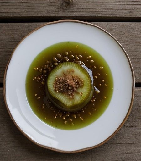 Sweet Green Tomato Pickle Slices recipe image