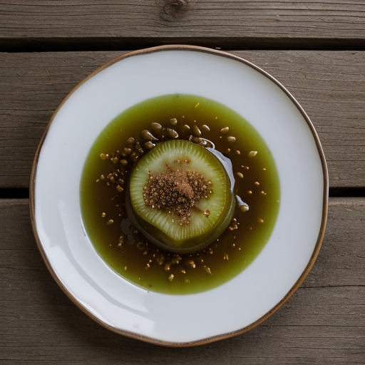 Sweet Green Tomato Pickle Slices recipe image