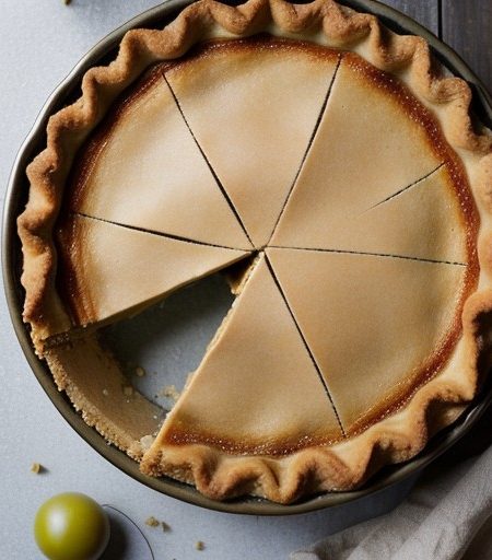 Sweet Green Tomato Pie recipe image