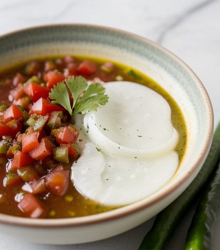 Sweet Onion, Tomato and Cucumber Salsa recipe image