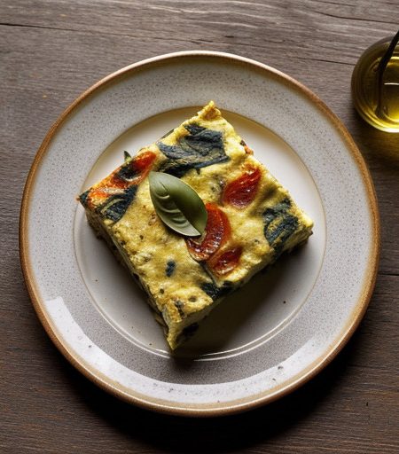 Sweet Pepper & Basil Frittata recipe image