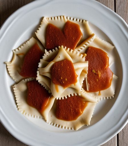 Sweet Pepper Ravioli (Adapted From William-So recipe image