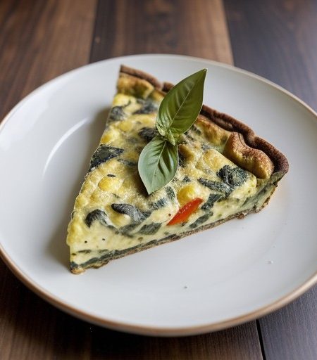 Sweet Pepper and Basil Frittata recipe image