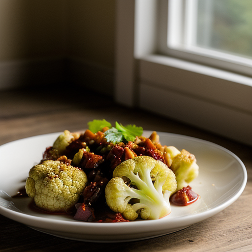 Sweet Pickled Cauliflower recipe image